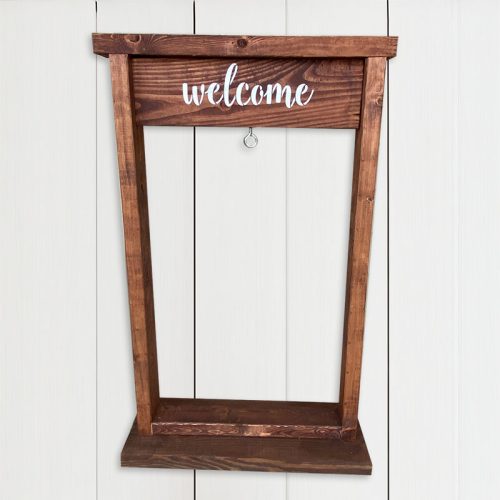 Welcome Porch Hanger Stained