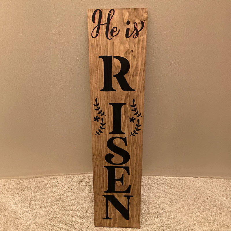 He is Risen Reversible Porch Sign